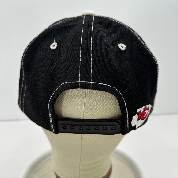 Vintage Rare Kansas City Chiefs Drew Pearson Snapback Hat Classic Black NFL Team - Picture 4 of 12